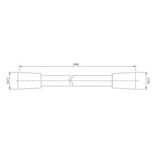 Душевой шланг Omnires 150см золото 023-XGL